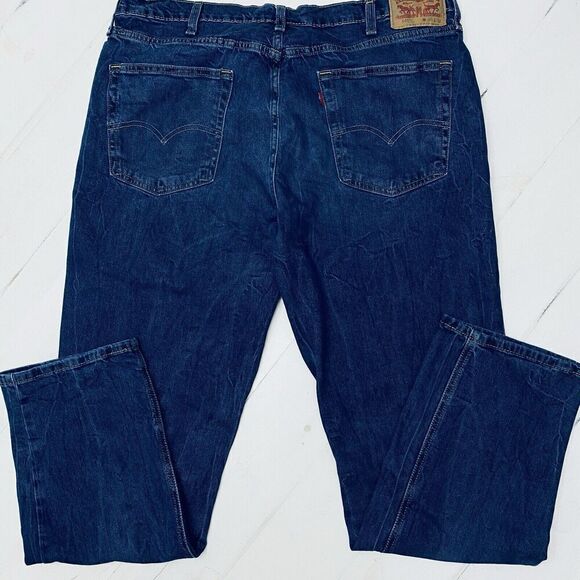 Levi's 541 Jeans Straight Leg Blue Denim Mens 40x32 Classic Medium Dark Wash - Picture 4 of 16
